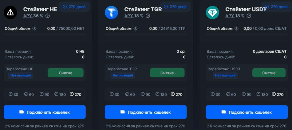 Стейкинг Notcoin на DEX Tegro.Finance