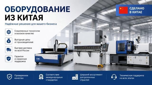 Оборудование из Китая: возможности, риски и как сделать правильный выбор